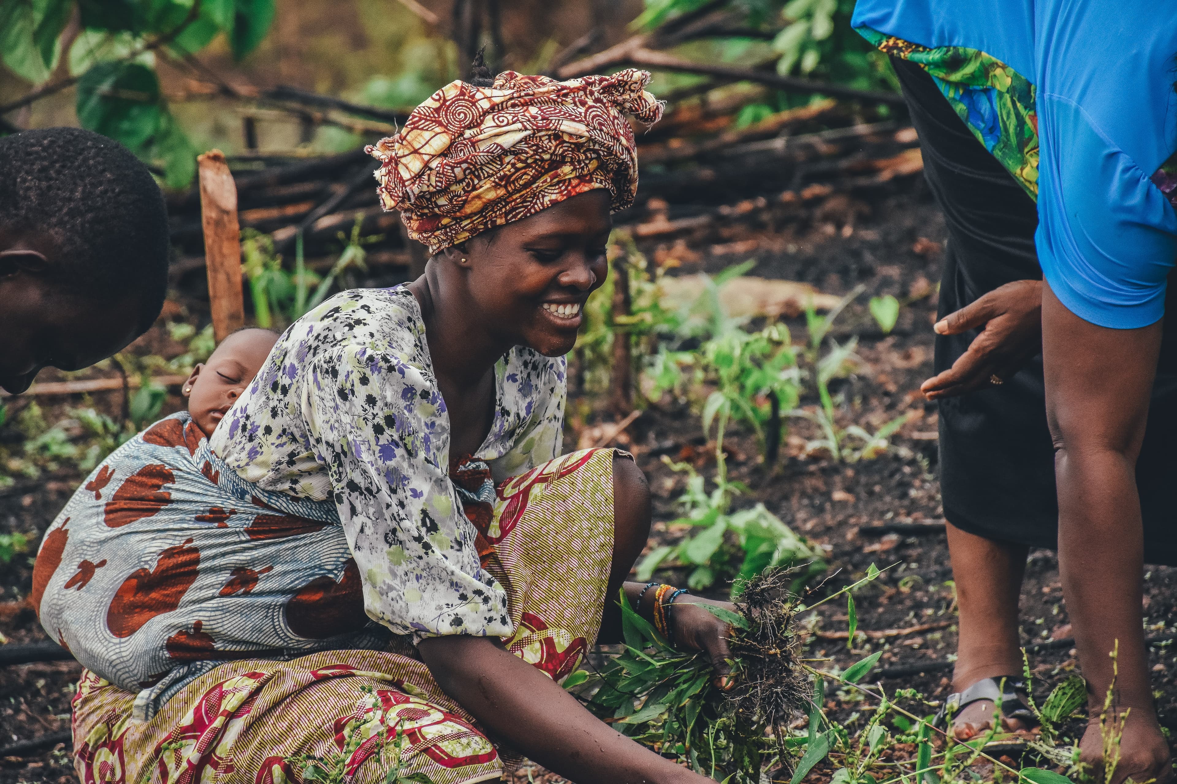 a woman on farm